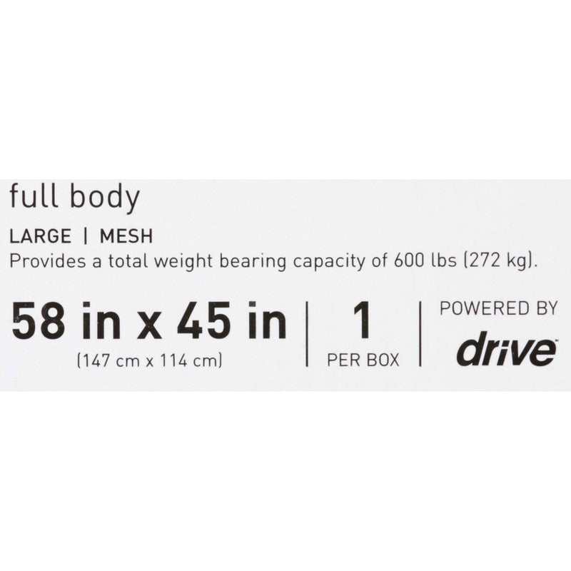McKesson Full Body Sling 4 or 6 Point Without Head Support Large 600 lbs. Weight Capacity 146-13223M