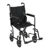McKesson Lightweight Black Aluminum Transport Chair