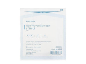 McKesson Nonwoven Sponge Polyester / Rayon Square Sterile 16-4244-2IN-BX
