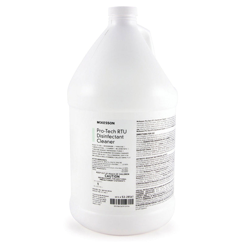 McKesson Pro-Tech Surface Disinfectant Cleaner Ammoniated J-Fill Dispensing Systems Liquid 1 gal. Jug 53-28561