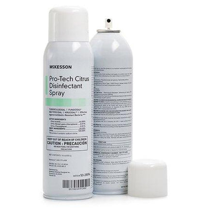 McKesson Pro-Tech Surface Disinfectant Spray - Alcohol-Based, Citrus Scent, Non-Sterile - Aerosol Can, 16 oz | McKesson | SurgiMac