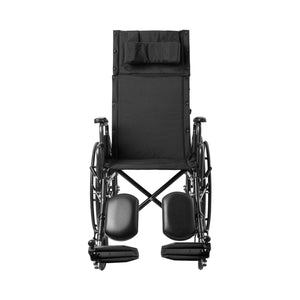 McKesson Reclining Wheelchair Desk Length Arm Swing-Away Elevating Legrest Black Upholstery 18 Inch Seat Width Adult 300 lbs. Weight Capacity 146-SSP18RBDDA
