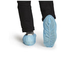 McKesson Shoe Cover High Nonskid Sole Blue NonSterile 16-3510-BX50