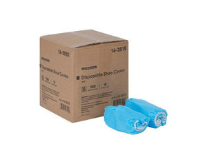McKesson Shoe Cover High Nonskid Sole Blue NonSterile 16-3510-BX50
