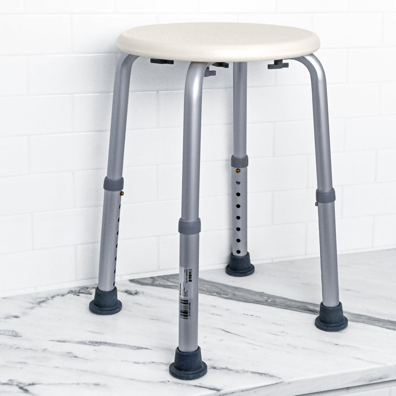 McKesson Shower Stool Without Arms Aluminum Frame Without Backrest 13 Inch Seat Width 146-RTL12004KD