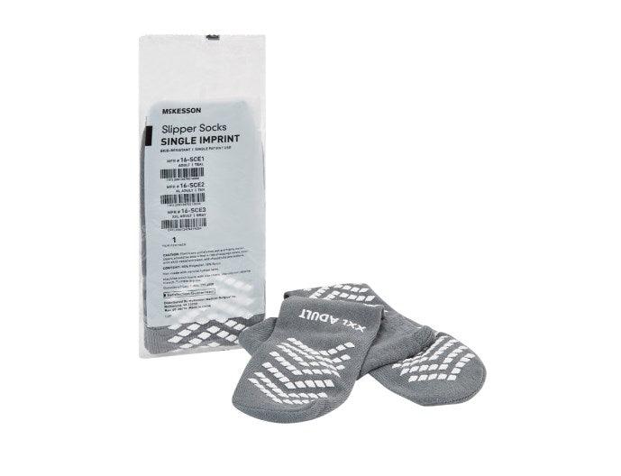 McKesson Slipper Socks Above the Ankle 16-SCE3-CS