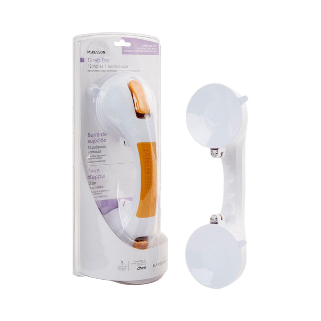 McKesson | McKesson Suction-Cup Grab Bar White / Yellow Plastic | 146-RTL13082