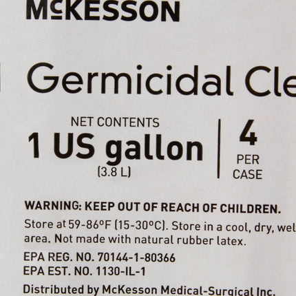 McKesson Surface Disinfectant Cleaner Alcohol Based Manual Pour Liquid 1 gal