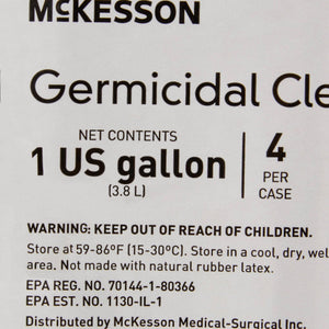 McKesson Surface Disinfectant Cleaner Alcohol Based Manual Pour Liquid 1 gal 153-152