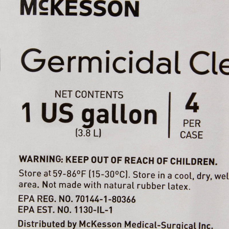 McKesson Surface Disinfectant Cleaner Alcohol Based Manual Pour Liquid 1 gal 153-152