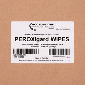 Surface Disinfectant Peroxide Based Wipes Canister Light Almond Scent SMDW02