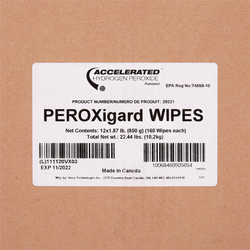Surface Disinfectant Peroxide Based Wipes Canister Light Almond Scent SMDW02
