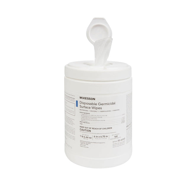 McKesson | McKesson Surface Disinfectant Premoistened Manual Pull Wipe | 50-66160