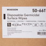 McKesson Surface Disinfectant Premoistened Manual Pull Wipes 65 Count Canister 50-66170