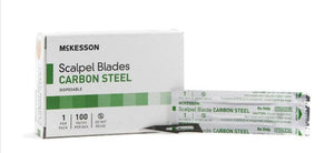 McKesson Surgical Blade Carbon Steel Sterile Disposable Individually Wrapped 1633-CS