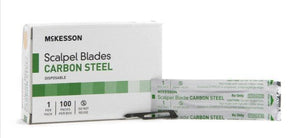 McKesson Surgical Blade Carbon Steel Sterile Disposable Individually Wrapped 1635-BX