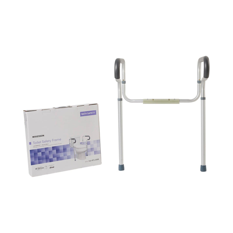 McKesson Toilet Safety Rail Gray Aluminum 146-RTL12000