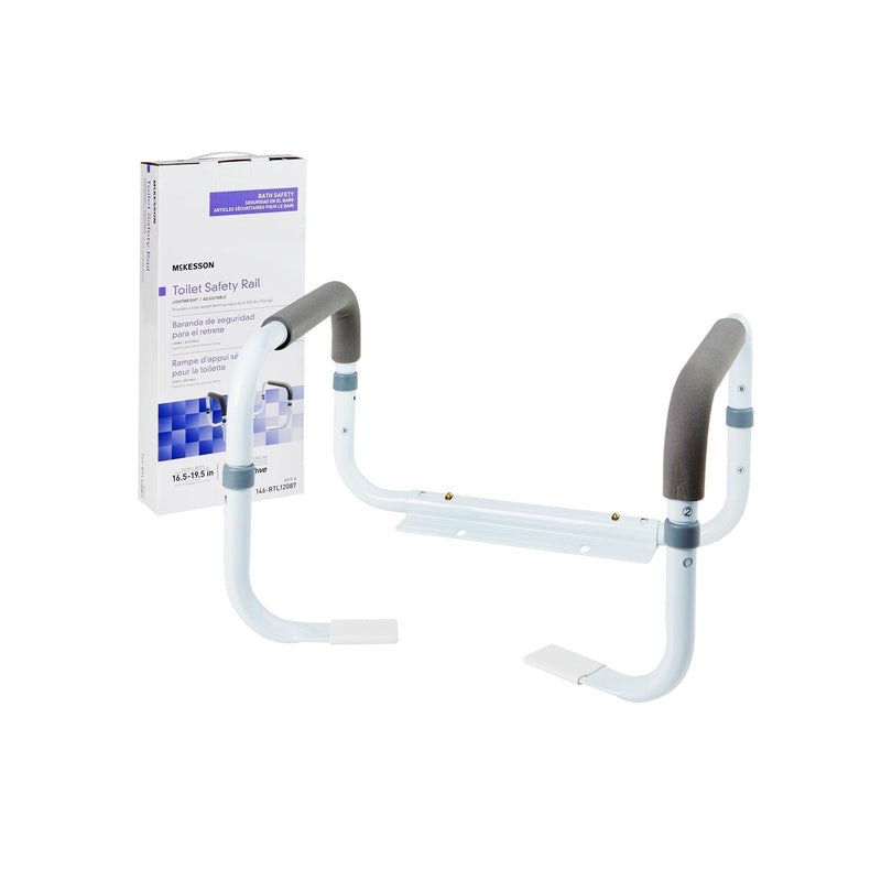 McKesson Toilet Safety Rail White Steel 146-RTL12087