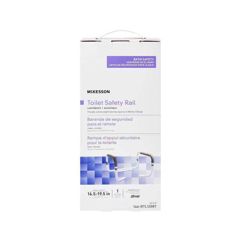 McKesson Toilet Safety Rail White Steel 146-RTL12087