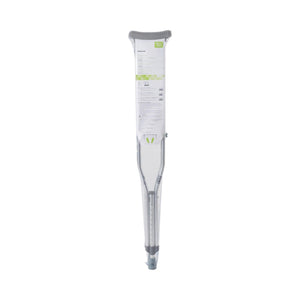 McKesson Underarm Crutches Aluminum Frame Adult 350 lbs. Weight Capacity Push Button / Wing Nut Adjustment 146-10400