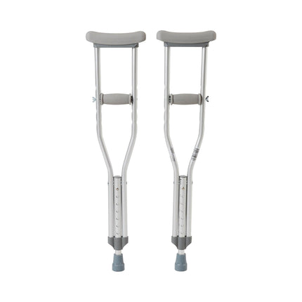 McKesson Underarm Crutches Aluminum Frame Child 175 lbs. Weight Capacity Push Button / Wing Nut Adjustment | McKesson | SurgiMac