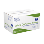 Medi-Cut Safety Scalpels / Plastic Sensory Grip Handle Sterile Disposable 4160