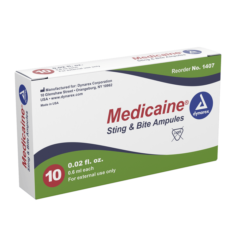 Dynarex Medicaine Insect Bite (Ampule) 0.6cc - Case of 500 1407