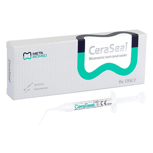 Meta Biomed CeraSeal Brioceramic Root Canal Sealer Kit - 2g Premixed Syringe, 10 Intracanal Tips 316001