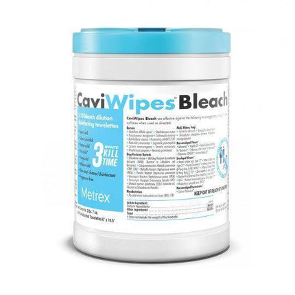 Metrex CaviWipe Bleach Surface Disinfectant Cleaner Premoistened Manual Pull Wipe | Metrex | SurgiMac