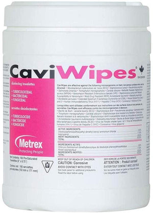 CaviWipes Disinfecting Towelettes, Premoistened Alcohol-Based, Manual Pull, 13-1100 13-1100-1
