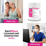 CaviWipes Disinfecting Towelettes, Premoistened Alcohol-Based, Manual Pull, 13-1100 13-1100-1