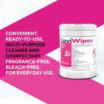 CaviWipes Disinfecting Towelettes, Premoistened Alcohol-Based, Manual Pull, 13-1100 13-1100-1