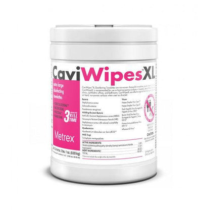 Metrex CaviWipes XL Surface Disinfectant Wipes, 66 Count, Alcohol-Based, Manual Pull Design