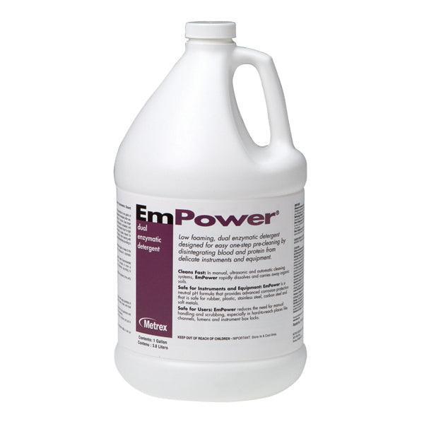 Metrex EmPower Enzymatic Solution, Fresh Scented. 4 x 1 Gal. Dual-Enzymatic Detergent 10-4100