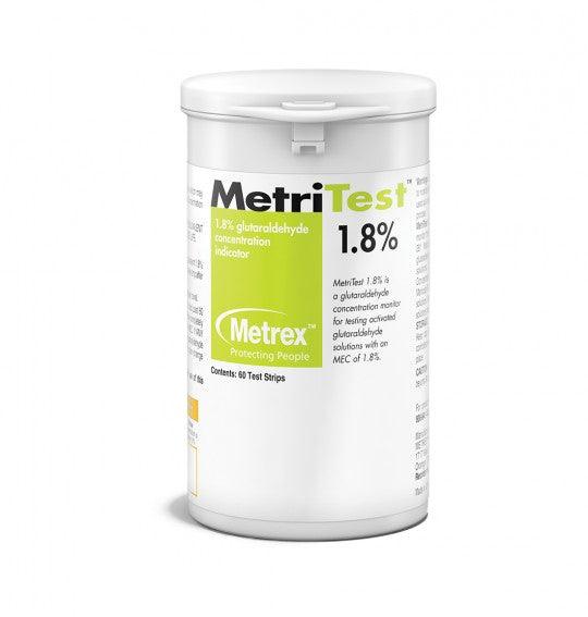 Metrex | Metrex Glutaraldehyde MetriTest 60 Test Strips Bottle | 10-304