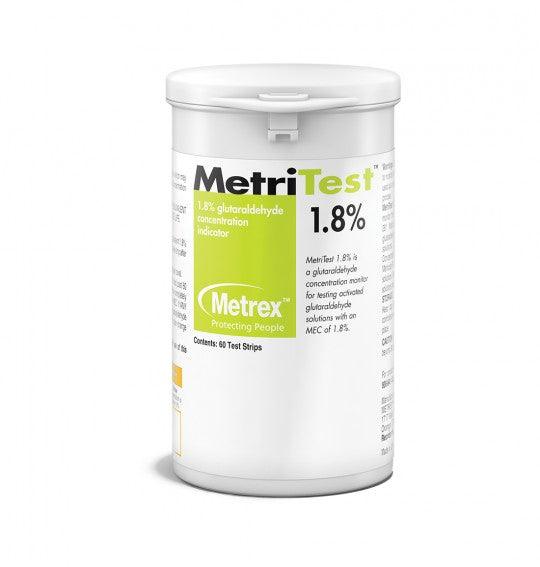 Metrex Glutaraldehyde MetriTest 60 Test Strips Bottle 10-304