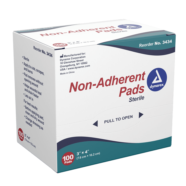 Dynarex | Non-Adherent Pads - Sterile | 3434