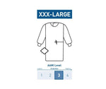 Non-Reinforced Surgical Gown with Towel Sterile AAMI Level 3 Disposable 183-I90-8050-S1-3X