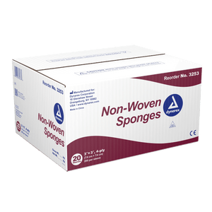House Brand 4" x 4" 4-ply Non-Sterile Non-woven Sponges, 2000/case | SurgiMac Dental Supply