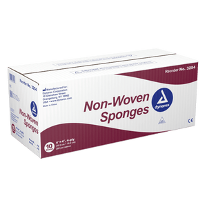 House Brand 4" x 4" 4-ply Non-Sterile Non-woven Sponges, 2000/case | SurgiMac Dental Supply
