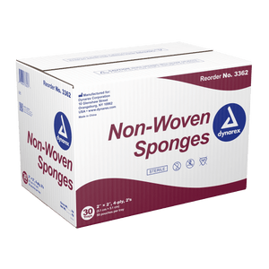 House Brand 4" x 4" 4-ply Non-Sterile Non-woven Sponges, 2000/case | SurgiMac Dental Supply