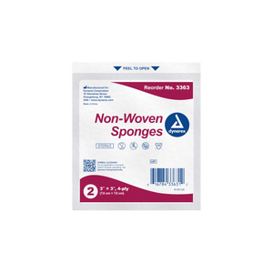 House Brand 4" x 4" 4-ply Non-Sterile Non-woven Sponges, 2000/case | SurgiMac Dental Supply