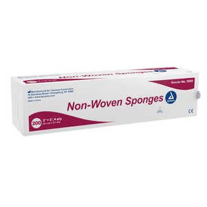 House Brand 4" x 4" 4-ply Non-Sterile Non-woven Sponges, 2000/case | SurgiMac Dental Supply