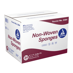 House Brand 4" x 4" 4-ply Non-Sterile Non-woven Sponges, 2000/case | SurgiMac Dental Supply