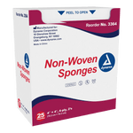 House Brand 4" x 4" 4-ply Non-Sterile Non-woven Sponges, 2000/case | SurgiMac Dental Supply