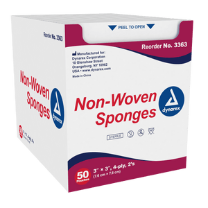 House Brand 4" x 4" 4-ply Non-Sterile Non-woven Sponges, 2000/case | SurgiMac Dental Supply