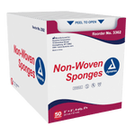 House Brand 4" x 4" 4-ply Non-Sterile Non-woven Sponges, 2000/case | SurgiMac Dental Supply