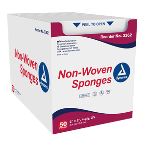 House Brand 4" x 4" 4-ply Non-Sterile Non-woven Sponges, 2000/case | SurgiMac Dental Supply