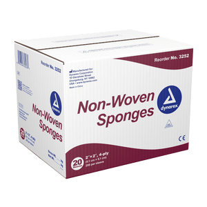 House Brand 4" x 4" 4-ply Non-Sterile Non-woven Sponges, 2000/case | SurgiMac Dental Supply