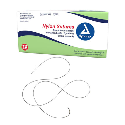 Nylon Sutures | 9102 | | Disposable Medical Supplies, General & Advanced Wound Care, Surgical & Procedural, Wound Closure & Sutures | Dynarex | SurgiMac